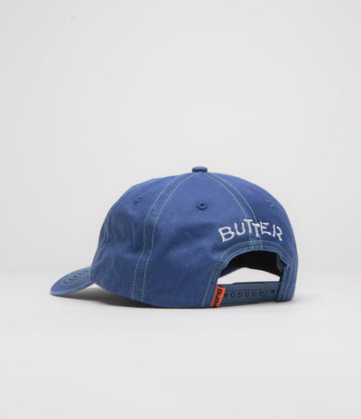 Butter Goods Canine 5 Panel Cap in Washed Navy
