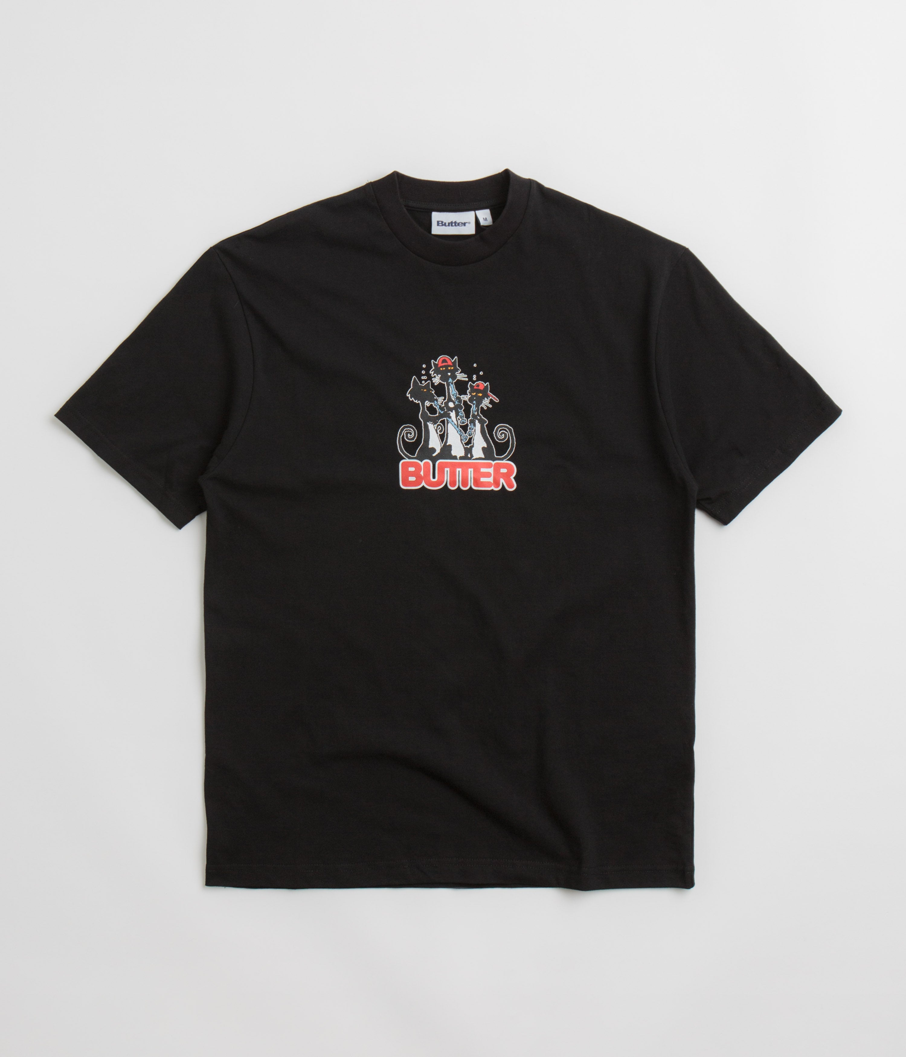 Butter Goods Cats T-Shirt in Black