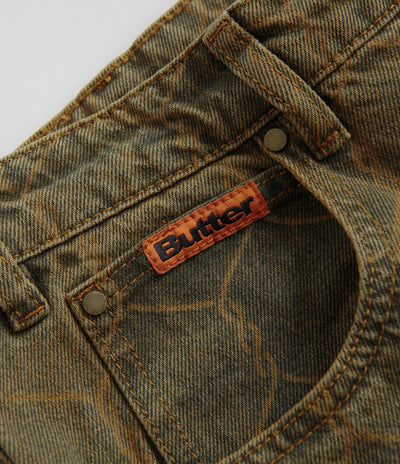 Butter Goods Chain Link Jeans - Washed Brown