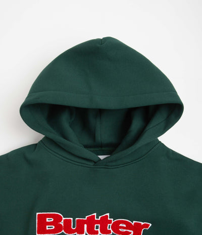 Butter Goods Chenille Logo Hoodie - Forest