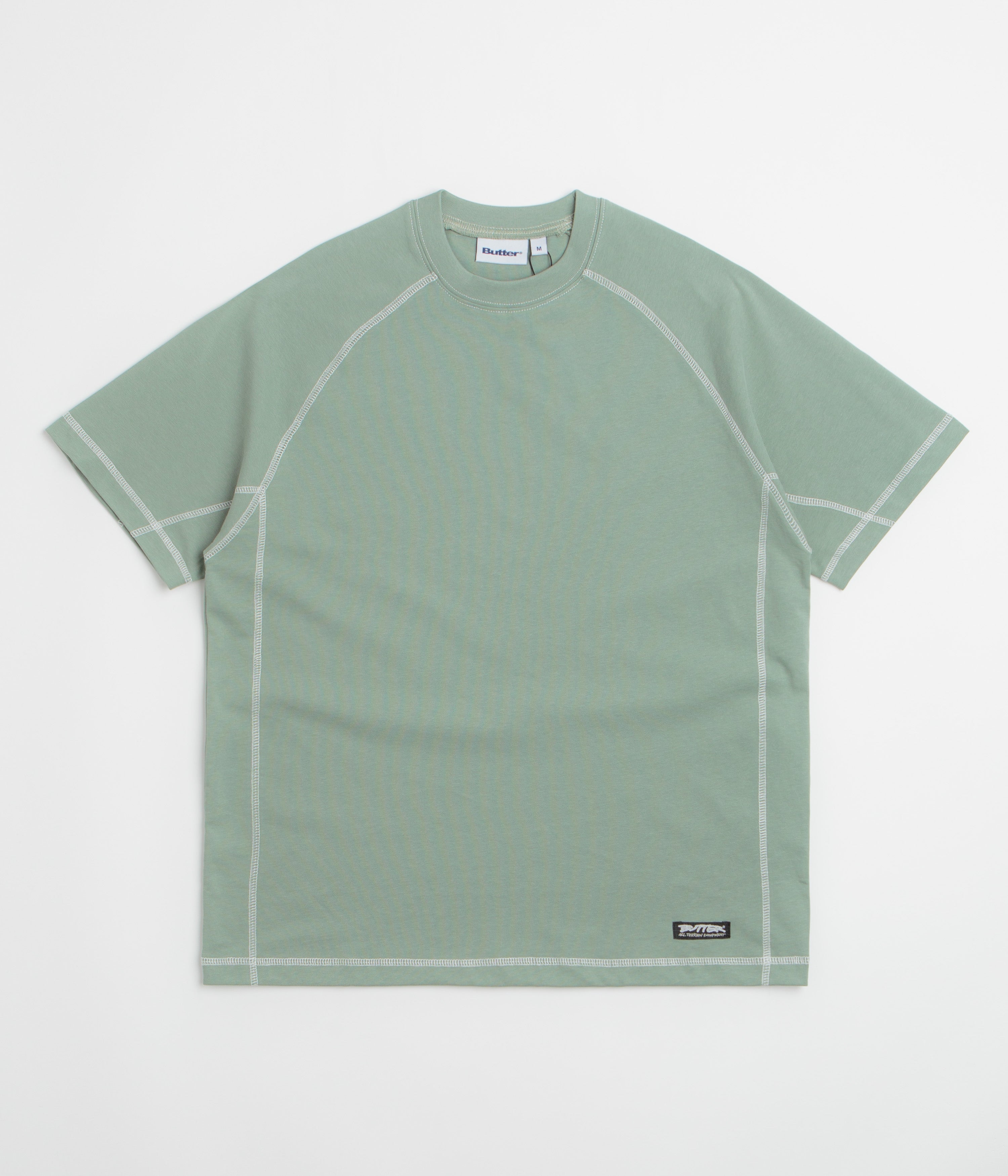 Butter Goods Cliff Contrast T-Shirt in Dull Mint