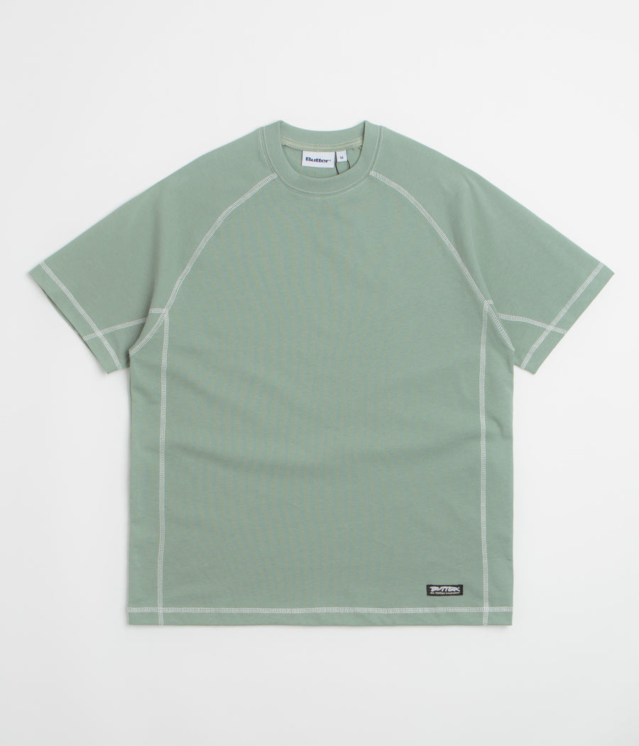 Butter Goods Cliff Contrast T-Shirt in Dull Mint