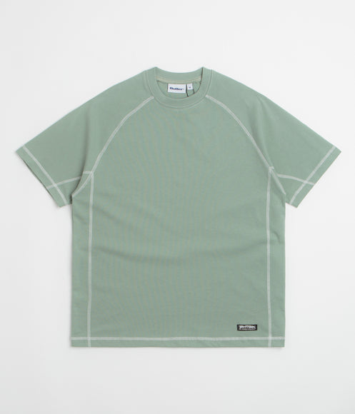 Butter Goods Cliff Contrast T-Shirt - Dull Mint