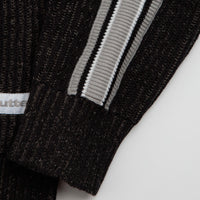 Butter Goods Club Zip-Thru Knit Sweatshirt - Black thumbnail
