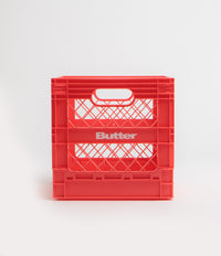 Butter Goods Collapsable Record Crate in Red