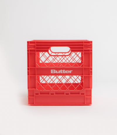 Butter Goods Collapsable Record Crate - Red