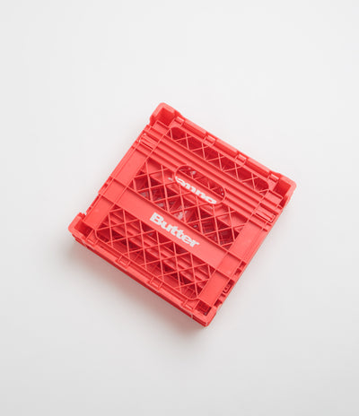 Butter Goods Collapsable Record Crate - Red