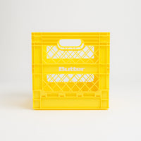 Butter Goods Collapsable Record Crate in Yellow thumbnail