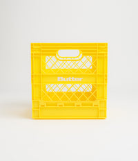 Butter Goods Collapsable Record Crate in Yellow