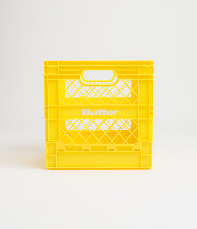 Butter Goods Collapsable Record Crate in Yellow