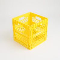 Butter Goods Collapsable Record Crate in Yellow thumbnail