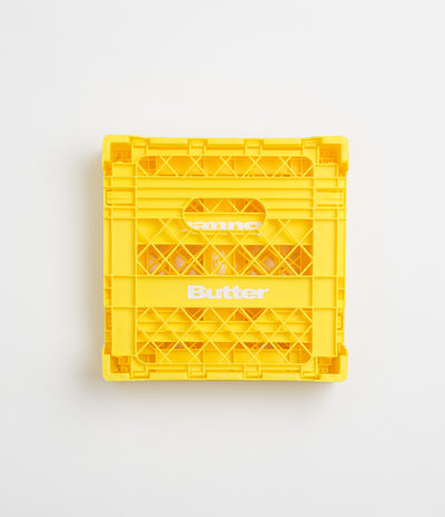 Butter Goods Collapsable Record Crate in Yellow