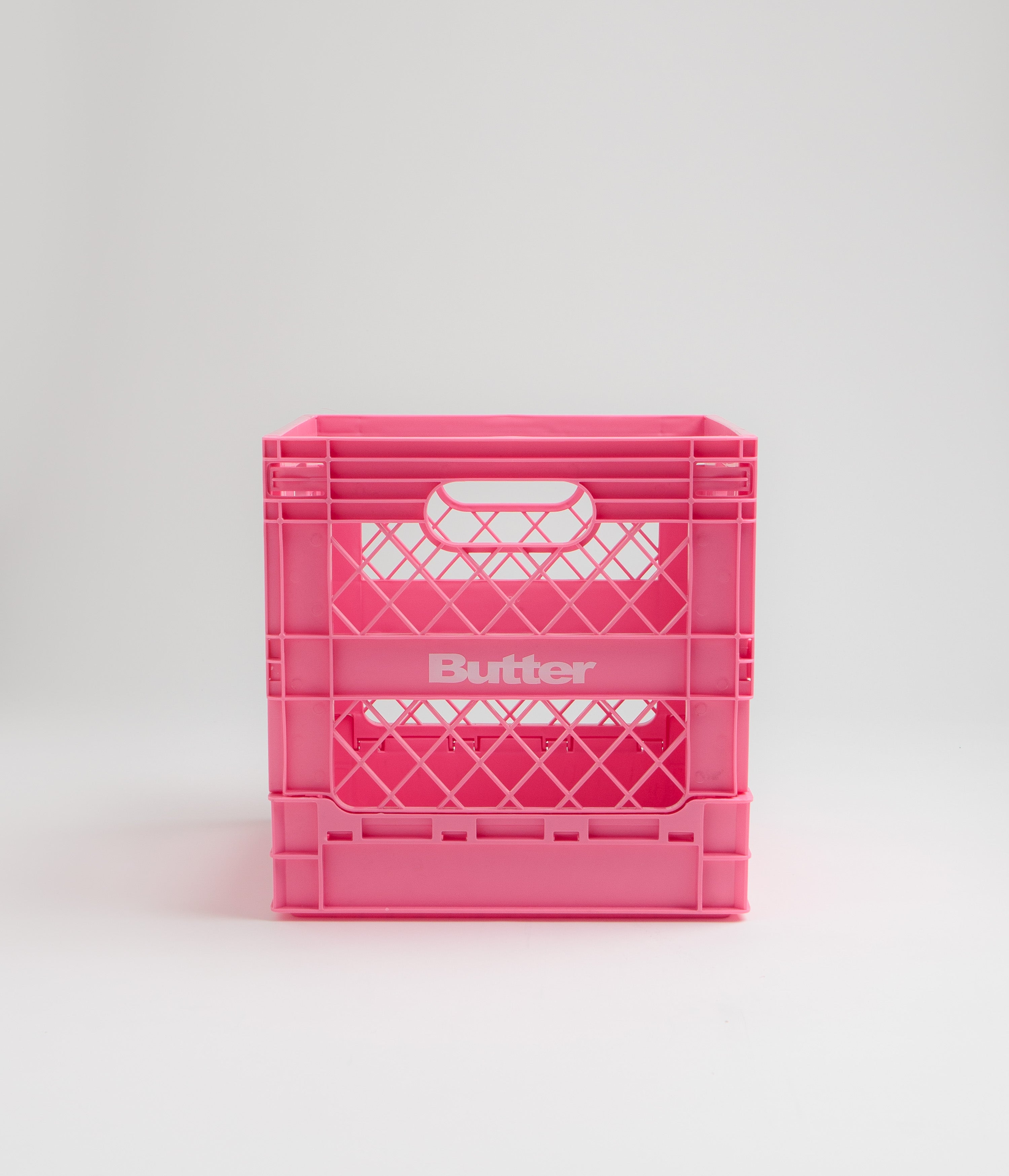 Butter Goods Collapsible Record Crate - Pink