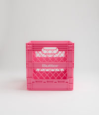 Butter Goods Collapsible Record Crate in Pink