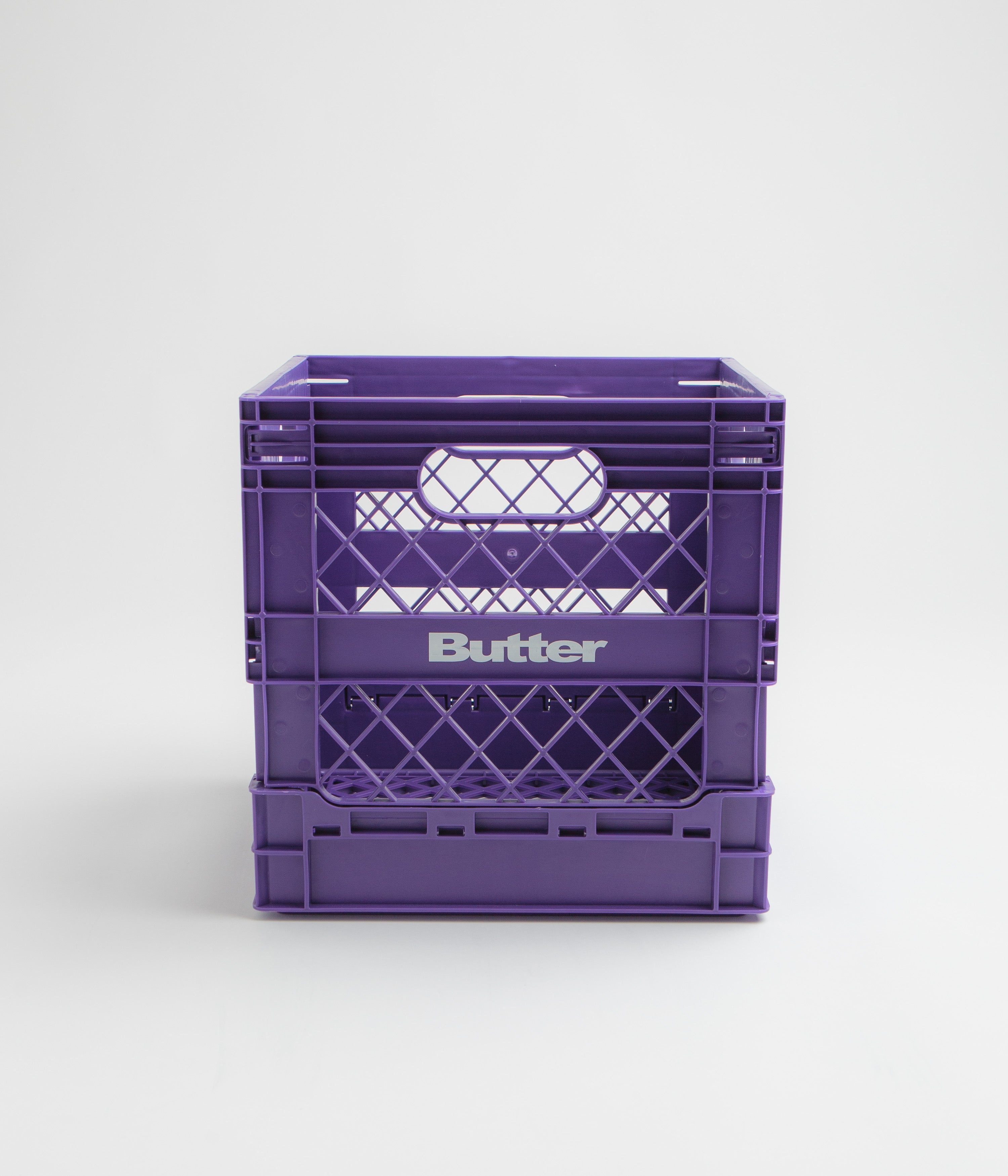 Butter Goods Collapsible Record Crate - Purple