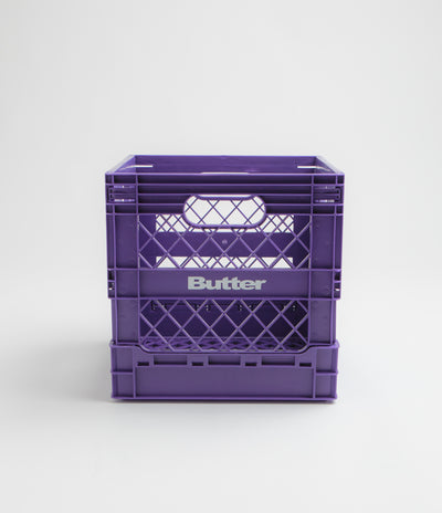 Butter Goods Collapsible Record Crate - Purple