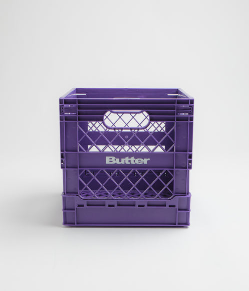 Butter Goods Collapsible Record Crate - Purple