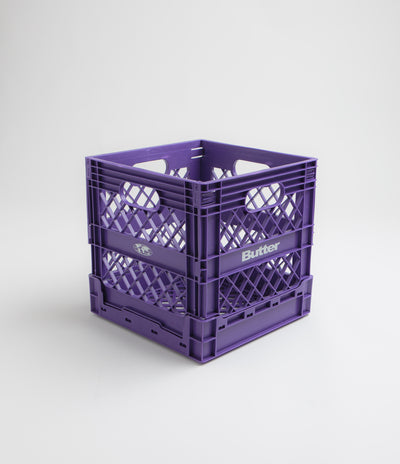 Butter Goods Collapsible Record Crate - Purple