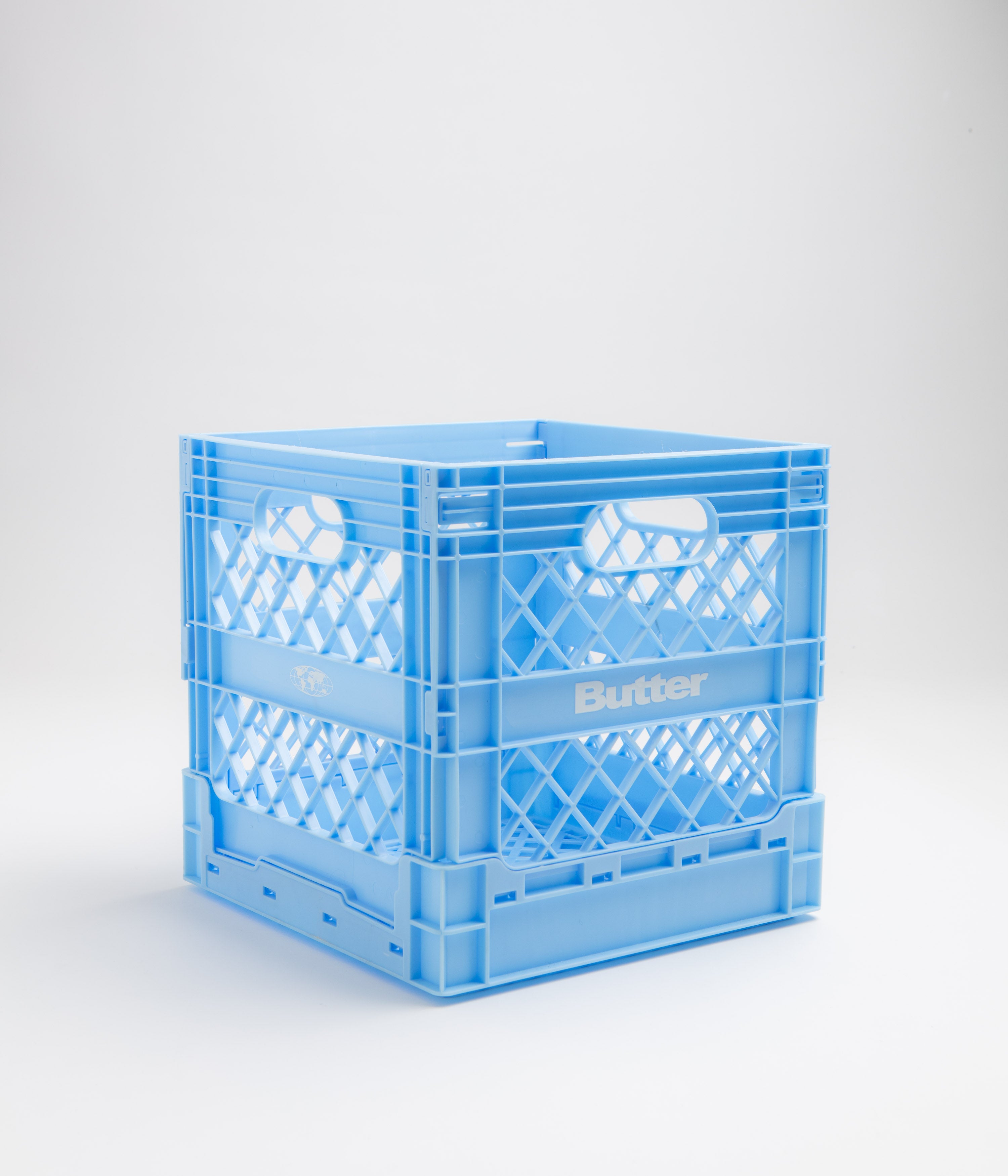 Butter Goods Collapsible Record Crate - Sky Blue