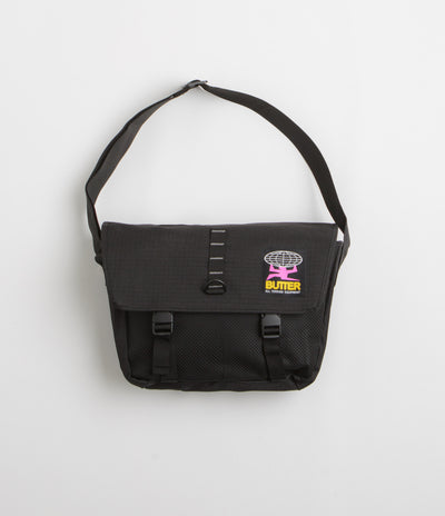 Butter Goods Commute Side Bag in Black Ripstop