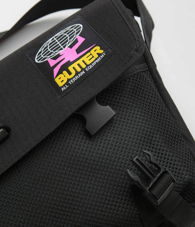 Butter Goods Commute Side Bag in Black Ripstop