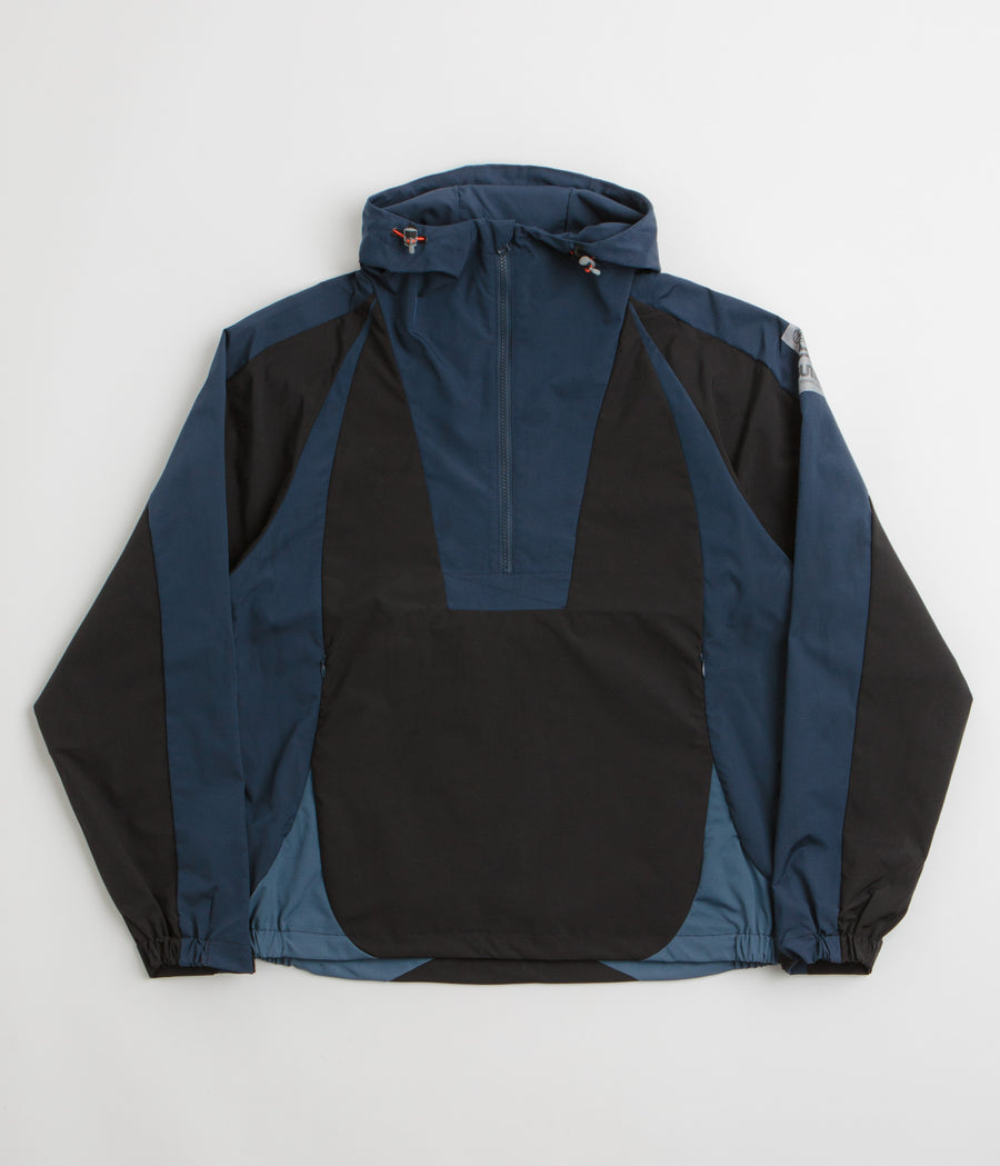 Butter Goods Contour Anorak Jacket in Navy and Black