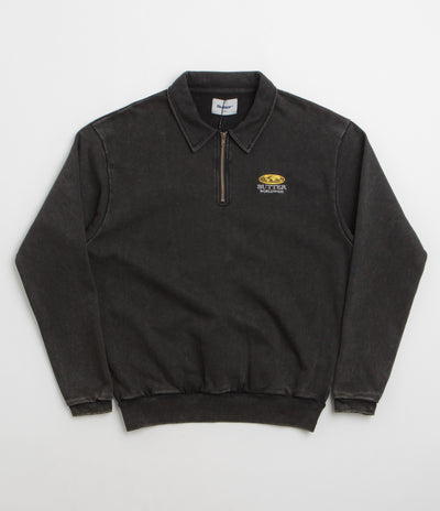 Butter Goods Corp 1/4 Zip Sweatshirt - Black