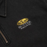 Butter Goods Corp 1/4 Zip Sweatshirt - Black thumbnail