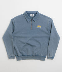 Butter Goods Corp 1/4 Zip Sweatshirt in Navy