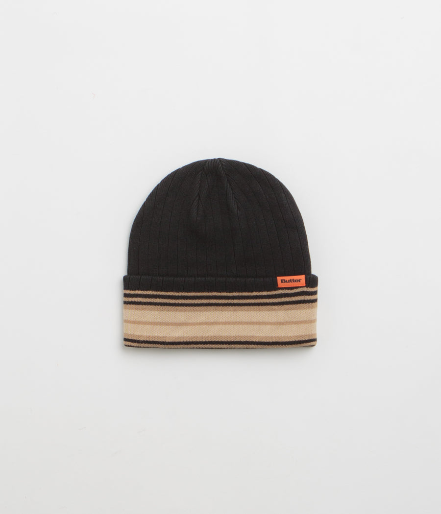 Butter Goods Crest Beanie in Black