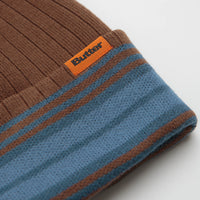 Butter Goods Crest Beanie in Brown thumbnail