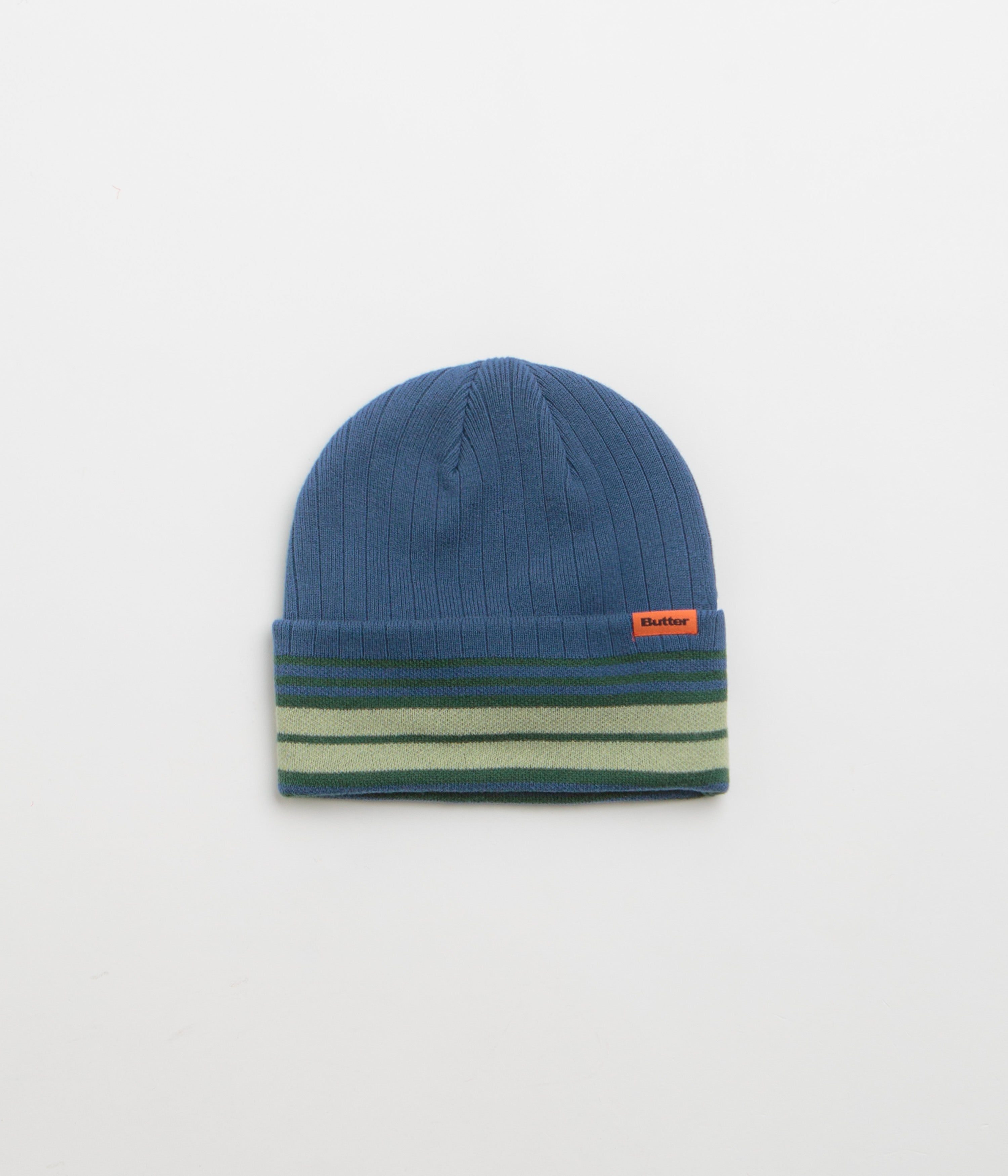 Butter Goods Crest Beanie in Ocean
