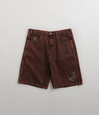 Butter Goods Critter Baggy Denim Shorts in Brick