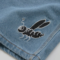 Butter Goods Critter Baggy Denim Shorts in Washed Indigo thumbnail