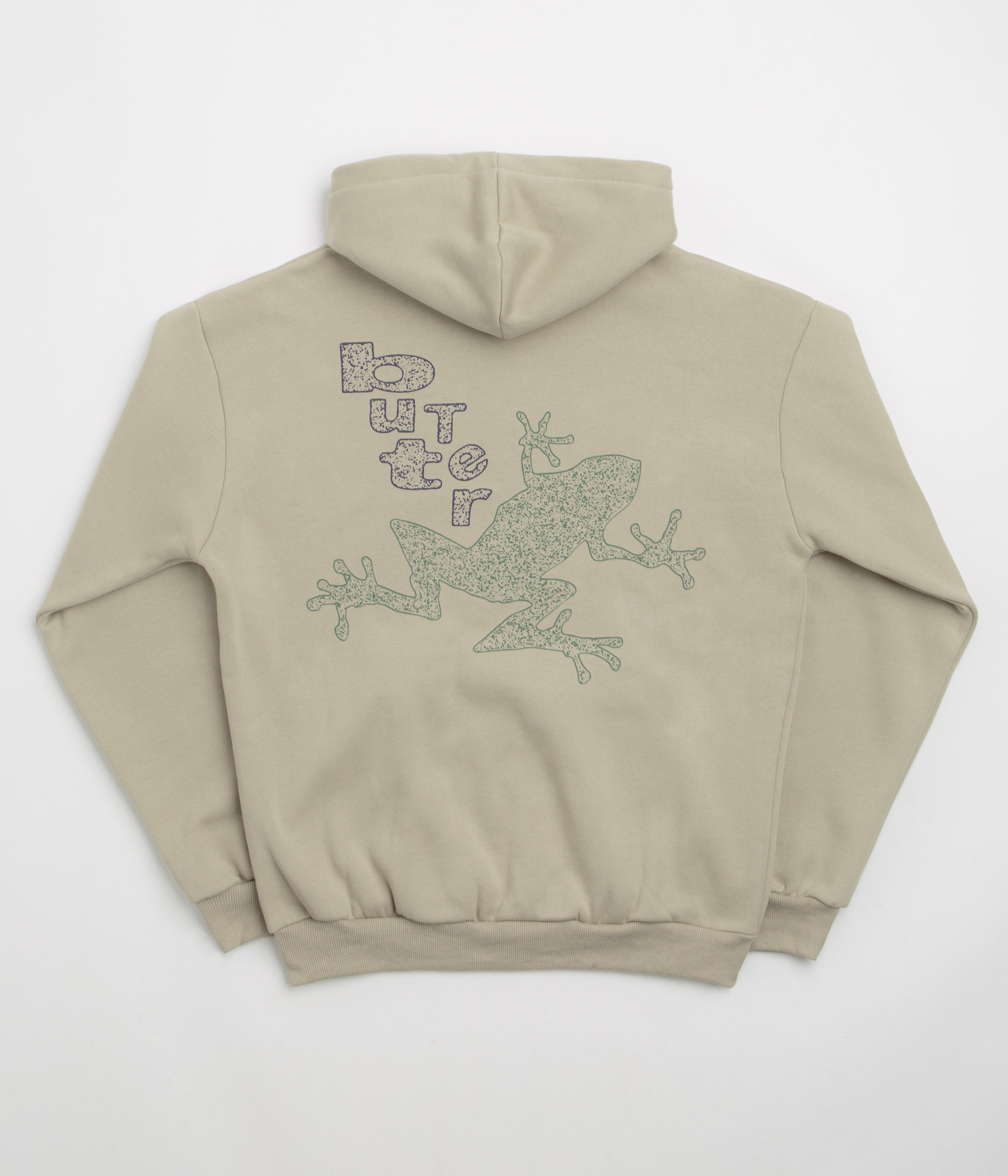 Butter Goods Croaker Hoodie in Taupe