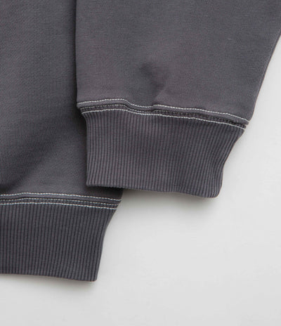 Butter Goods Crust Crewneck Sweatshirt in Washed Charcoal