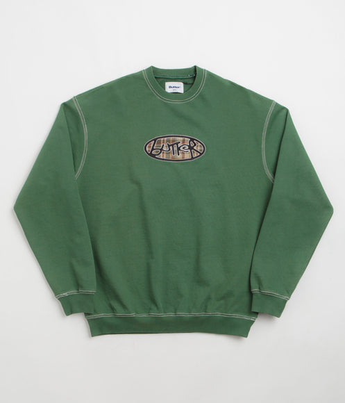Butter Goods Crust Crewneck Sweatshirt - Washed Forest