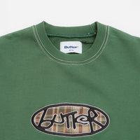 Butter Goods Crust Crewneck Sweatshirt in Washed Forest thumbnail