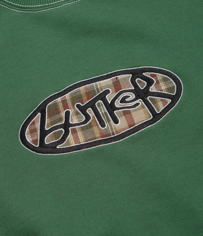 Butter Goods Crust Crewneck Sweatshirt in Washed Forest