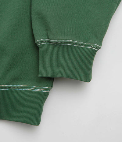 Butter Goods Crust Crewneck Sweatshirt in Washed Forest