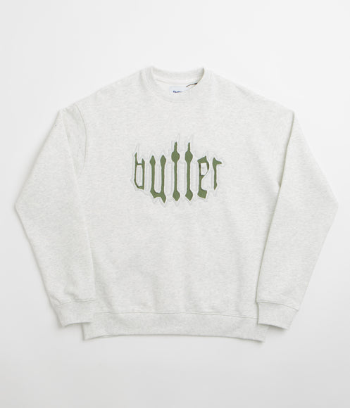 Butter Goods Cut Out Applique Crewneck Sweatshirt - Ash