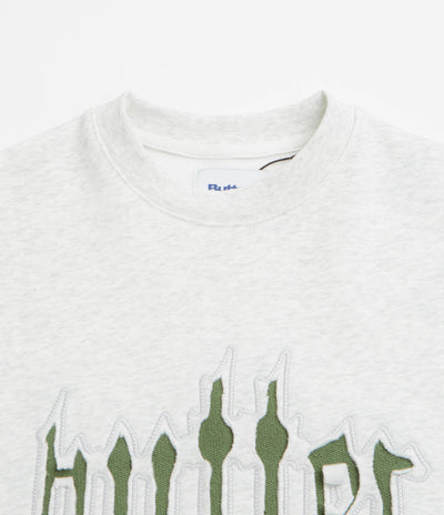 Butter Goods Cut Out Applique Crewneck Sweatshirt - Ash