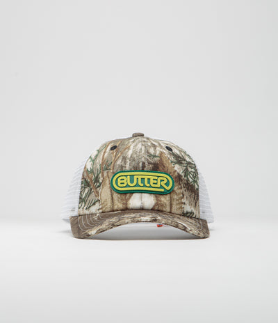 Butter Goods Denim Trucker Cap - Forest Camo