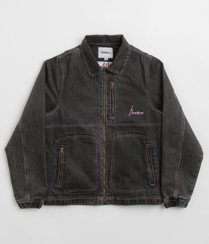 Butter Goods Device Denim Jacket in Washed Grey