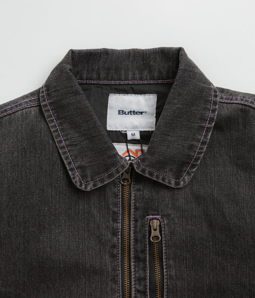 Butter Goods Device Denim Jacket - Washed Grey | flatspot