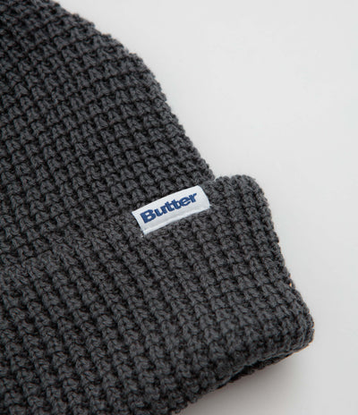 Butter Goods Distress Waffle Beanie - Grey
