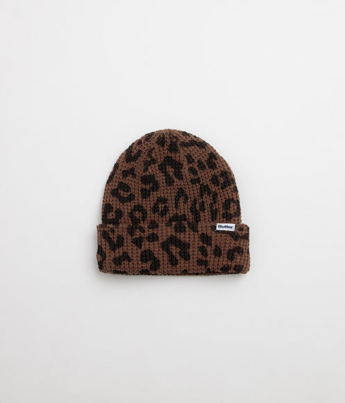 Butter Goods Distress Waffle Beanie - Leopard