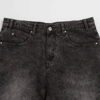 Butter Goods Distressed Big Denim Shorts in Gun Metal thumbnail