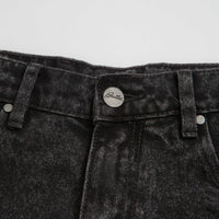 Butter Goods Distressed Big Denim Shorts in Gun Metal thumbnail
