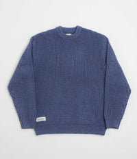 Butter Goods Drain Knit Sweatshirt in Midnight